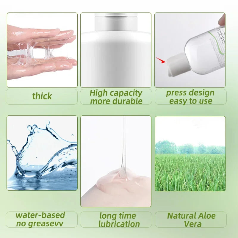 Lubricante Premium Aloevera 300ml/600ml a Base de Agua